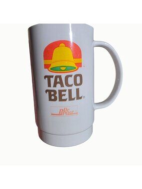 Vintage Taco Bell Dr Pepper San Francisco 49ers Promo Plastic Mug Cup NFL